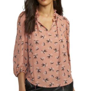 Anne Klein Oolong Printed Tulla Blouse
